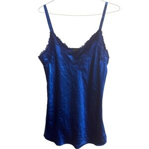 JONES NEW YORK ROYAL BLUE SATIN NIGHTGOWN
